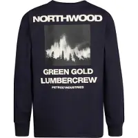 Petrol Industries Sweatshirt nachtblauw / grijs / wit
