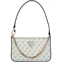 GUESS Schoudertas 'G Wave II' grijs / zwart / wit