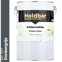 Holdbar Keldercoating Donkergrijs (RAL 7011) 2,5 kg
