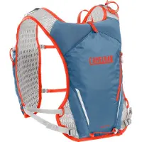 CamelBak Trail Run Vest - Drinkrugzak - 5 L - Reflecterend - Ruimte voor 2 Flexibele 500 ml flessen - 3D Micro Mesh - Hardloopvest - Drinkhouder - Lichtgewicht - Blauw