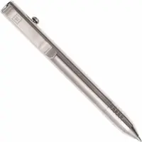 Big Idea Design Base Line Bolt Action Pen BS-BA-RW Raw Titanium, everyday carry pen