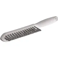 Lessmann Hoeklasborstel | lengte 290 mm | 0,35 mm RVS-staaldraad golvend | 3-rijig | 1 stuk - 185811 - 185811