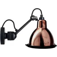 DCW éditions - 304 Classic Outdoor Seaside Wandlamp Zwart/Raw Koper/Wit