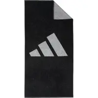 Adidas Handdoek 'Large' zwart / wit