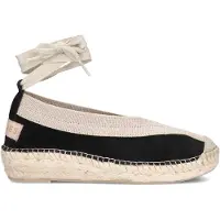 Shabbies Dames Espadrilles Palma - Zwart - Maat 43