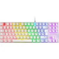 Mars Gaming MK80W, Kabel, USB, Mechanische schakelaar, QWERTY-indeling, RGB LED-verlichting, Wit