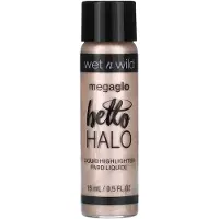 wet n wild , MegaGlo, Hello Halo Vloeibare Highlighter, 304A Halo, Goodbye, 0,5 fl oz (15 ml)