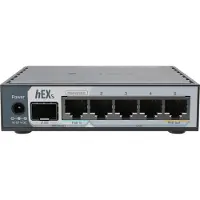 Mikrotik hEX S (2025 versie) met RouterOS L4, desktopbehuizing