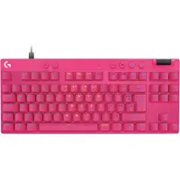 Logitech G PRO X RAPID - Toetsenbord - TKL - achtergrondverlichting - USB - AZERTY - Frans - toetsschakelaar: Linear - roze