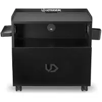 Ultradesk CRATE – Computerkast met Lade, Legplanken en Kabelbeheer – Mobiel met Wielen en Rem – Voor Gaming & Thuiswerk