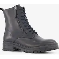 Harper leren dames veterboots zwart maat 42