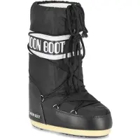 Moon Boot Dames Icon Nylon Laarzen zwart (45/47), Plat, Geen, Casual, Sneeuw 80D1400440