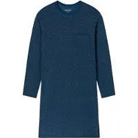 Schiesser Pyjama lang 'Essentials' blauw
