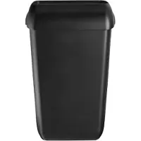 Multicare-Centrum Quartz Afvalbak Mat Zwart Kunststof 23Liter