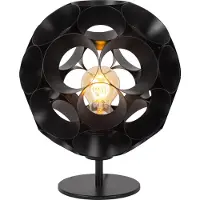 Lucide HANNELORE - Tafellamp - Ø 25 cm - 1xE27 - Zwart