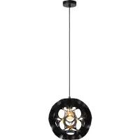 Lucide HANNELORE - Hanglamp - Ø 30 cm - 1xE27 - Zwart