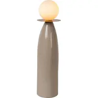 Lucide FIGARO - Tafellamp - Ø 12 cm, H 48 cm - 1xG9 - Grijs