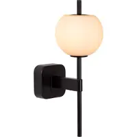 Lucide Elda wandlamp badkamer IP44 zwart 33W