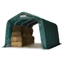 TOOLPORT Weidetenten 3,3x4,8 m, PVC 800, donkergroen, bodem aarde