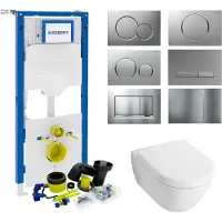 Villeroy & Boch Geberit up320 toiletset set 20 subway 2.0 met sigma drukplaat