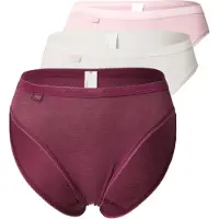 Sloggi Slip rosa / bourgogne / wit