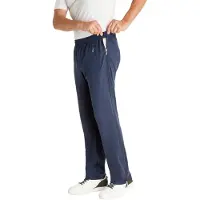 Hajo Heren trainingsbroek of revalidatiebroek met rits blauw | Maat 62