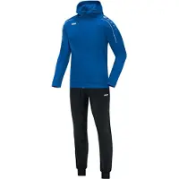 Jako - Hooded Tracksuit Classico Woman - Polyesterpak met kap Classico - 46 - Blauw