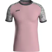 Jako Iconic Shirt Korte Mouw Heren - Antiek Roze / Zachtgrijs / Antra Light | Maat: 3XL