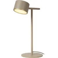 Lucide GIAN - Tafellamp - LED Dimbaar - 1x9W 2700K - Taupe