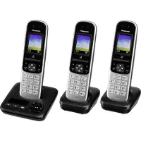 Panasonic KX-TGH723GS, Telefoon, Zwart