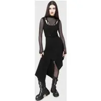 Killstar - Gothic Minirok - Crimsolite Skirt - XS tot 4XL - voor Vrouwen - zwart - Maat S