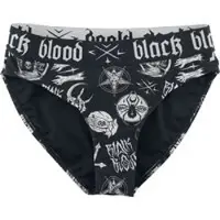 Gothicana by EMP - Gothic Bikini Slip - Bikinibroekje met occulte symbolen - S tot XXL - voor Vrouwen - zwart | Maat XL