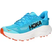 Hoka One One Sportschoen 'CHALLENGER 8' azuur / donkeroranje / zwart