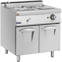 Royal Catering Bain-Marie - 6000 W - 2 x GN 1/2 - 2 x GN 1/3 - Waterkraan - Onderkast (80 x 73 cm) -