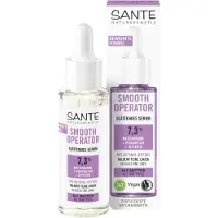 Sante Naturkosmetik Gezichtsverzorging Dag- & nachtverzorging Smooth Operator gladmakend serum met matte bonen, paracress en glycerine