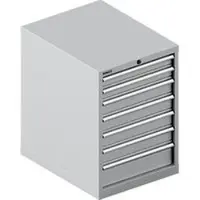 Schäfer Shop SSI SCHÄFER ladekast 27-36, 7 schuifladen, tot 75 kg, B 564 x D 725 x H 800 mm, blank aluminium/blank aluminium