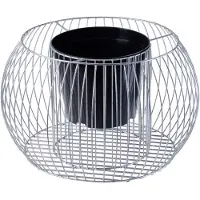 Kadax Schanskorven plantenmand, schanskorf, bloempot voor buiten, bloemen, tuin, terras, ronde plantenbak van verzinkt staal, plantenbak, decoratie, stenen mand, verhoogd bed, weerbestendig (diameter