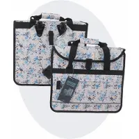 Voltano Voorgevormde Enkele Fietstas / Pakaftas - Light Flowers- 17L