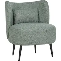 Beliani OTSBY - Fauteuil - Lichtgroen - Bouclé