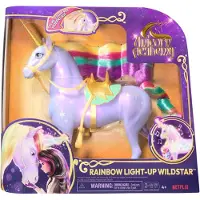 Spin Master Eenhoorn poppenwagen met functies Wildstar Unicorn Academy 28 cm