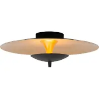 Lucide VULCAN - Plafonnière - Ø 35 cm - LED Dimb. - 1x9W 3000K - Zwart