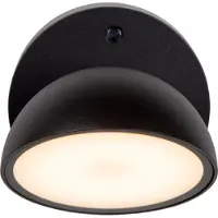 Lucide LED-wandlamp buiten Finn, zwart, metaal, LED wandlamp buiten
