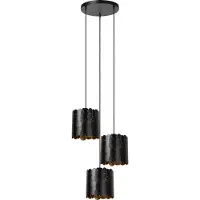 Lucide ALMELO - Hanglamp - 3xE27 - Zwart