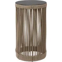 Lucide PINGI - Oplaadbare Tafellamp Binnen/Buiten - Accu/Batterij - Ø 33,5 cm - LED Dimb. - 1x3W 3000K - IP44 - Taupe