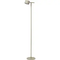 Lucide Minimalistische grijze vloerlamp met spot, dimbaar, geschikt voor woonkamer of slaapkamer, 130 cm hoog, warm witte LED, 8W, GIAN,