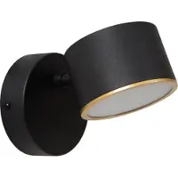 Lucide Gian Wandlamp Black