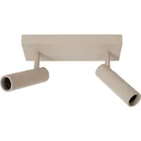 Lucide GRADO - Plafondspot (Plafondlamp) - 2xGU10 (MR11) - Taupe