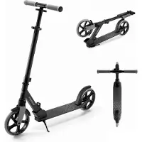 Kinderkraft FREELY - Opvouwbare step vanaf 5 jaar - ABEC-7 lagers - Verstelbare stuurhoogte - maximale belasting 100 kg - Zwart