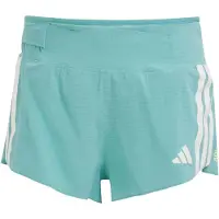 Adidas Sportbroek 'Adizero ' aqua / lichtgroen / wit