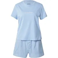 Calvin Klein Underwear Korte pyjama blauw / lichtblauw / wit